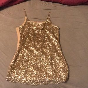 Gold tank top